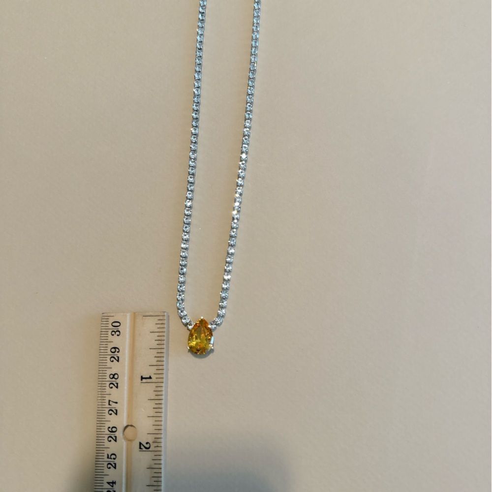 Water drop tennis necklace #1327 - Picture 4 of 4